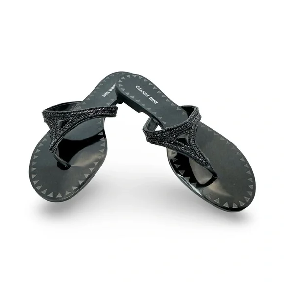 Gianni Bini Beaded Black Sandals Size 8.5! - Picture 6 of 9